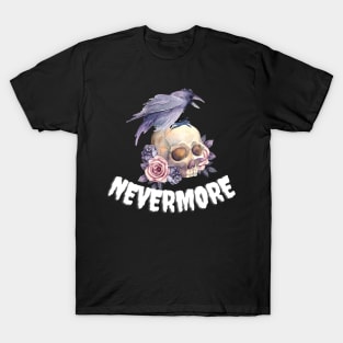 NEVERMORE RAVEN POE DESIGN T-Shirt